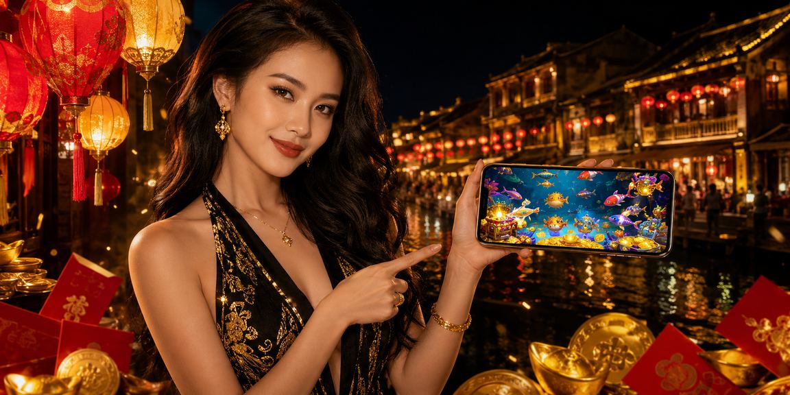 Cảnh đánh cá và đèn lồng tại Hội An về đêm